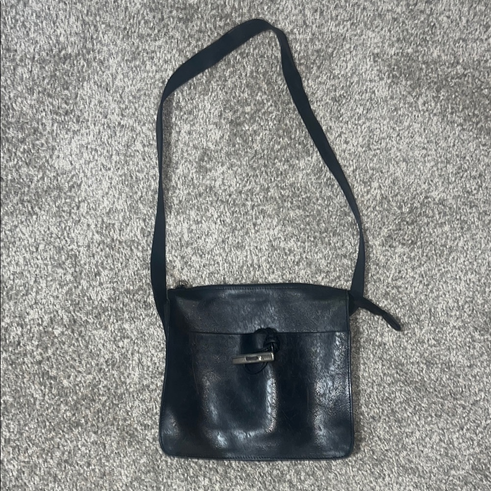 Furla vintage Black Leather Shoulder Bag